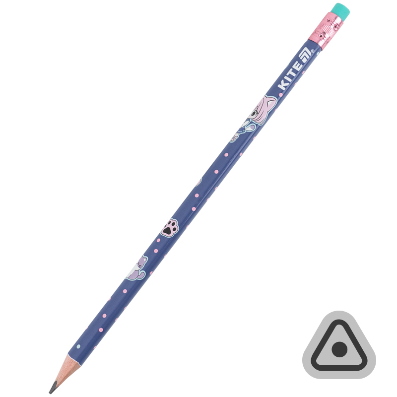 Graphite pencil "Kite" /K26-046-1/ with eraser three-sided Be Friends (36/432)