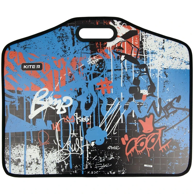 Портфель на липучках, 1 від., A3 "Kite" /K22-208-02/ "Street Style" (1/18/36)