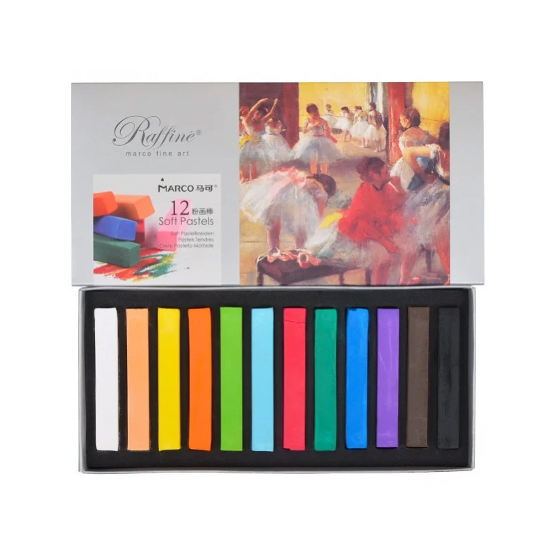 Dry pastel "Marco"Raffine fine art" /7300-12CB/ 12 col.  (1/6/72)