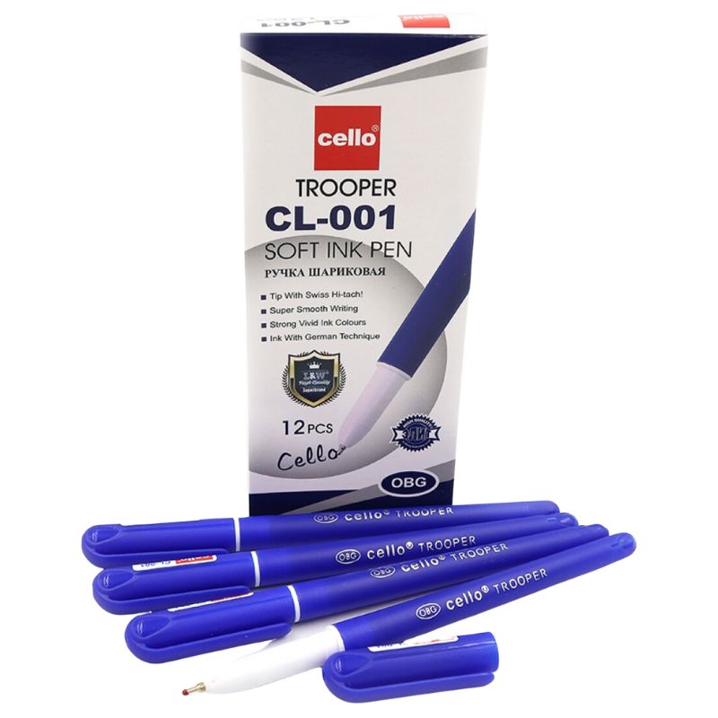 Ballpoint pen CELLO /CL-001(DSCN0708/ "Trooper" blue (12/72/1728)