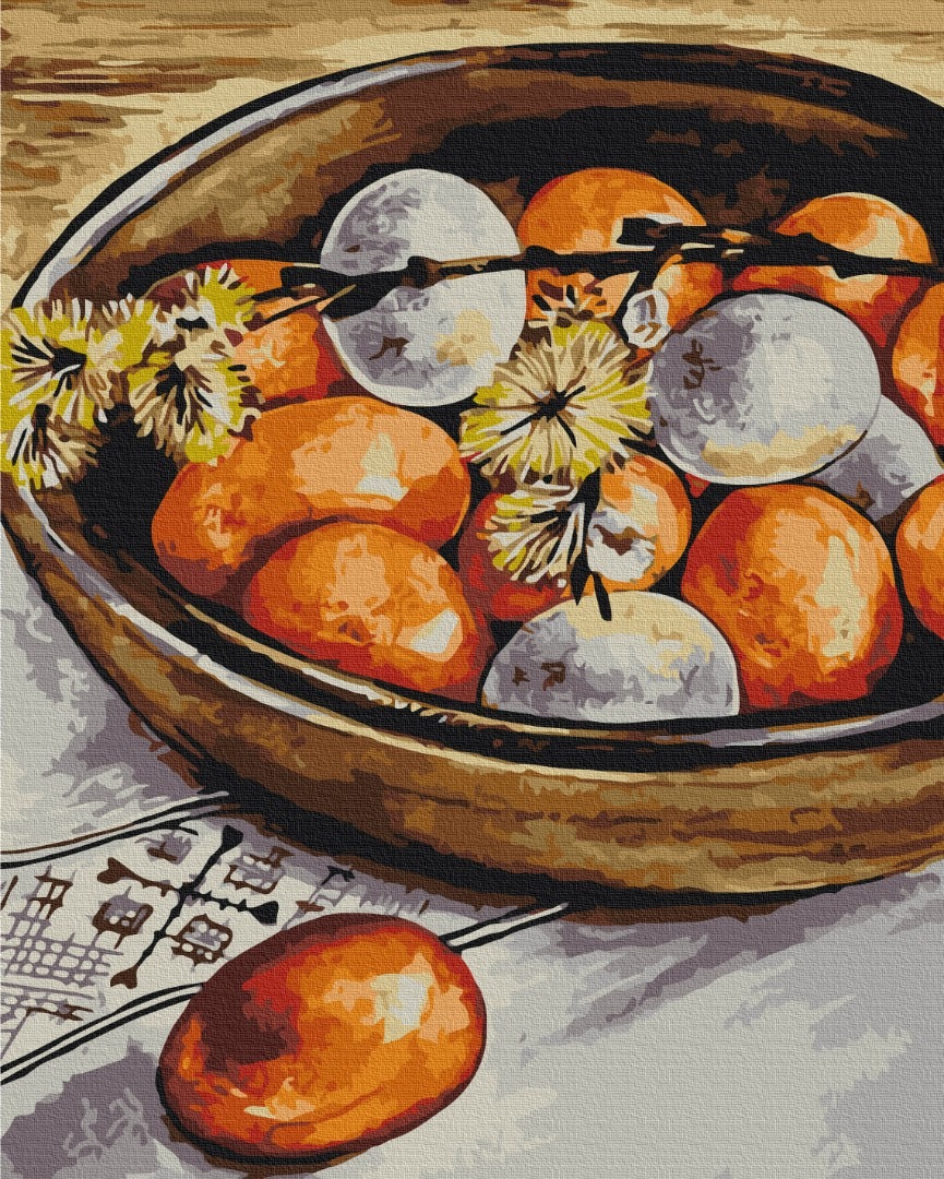 Картина за номерами "Brushme" /BS53950/ "Крашанки і верба"  40*50см