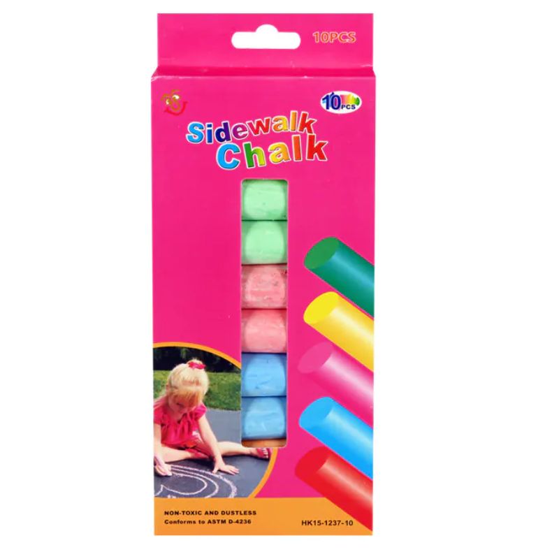 Colored chalk 10 pcs. JUMBO "JO" /8713-10/ 5 rounds, 10*2.5cm (1/72)