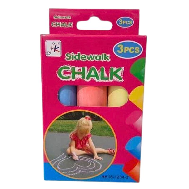 Colored chalk 3 colors. JUMBO "JO" /8713-3/ 10*2.5cm (1/210)