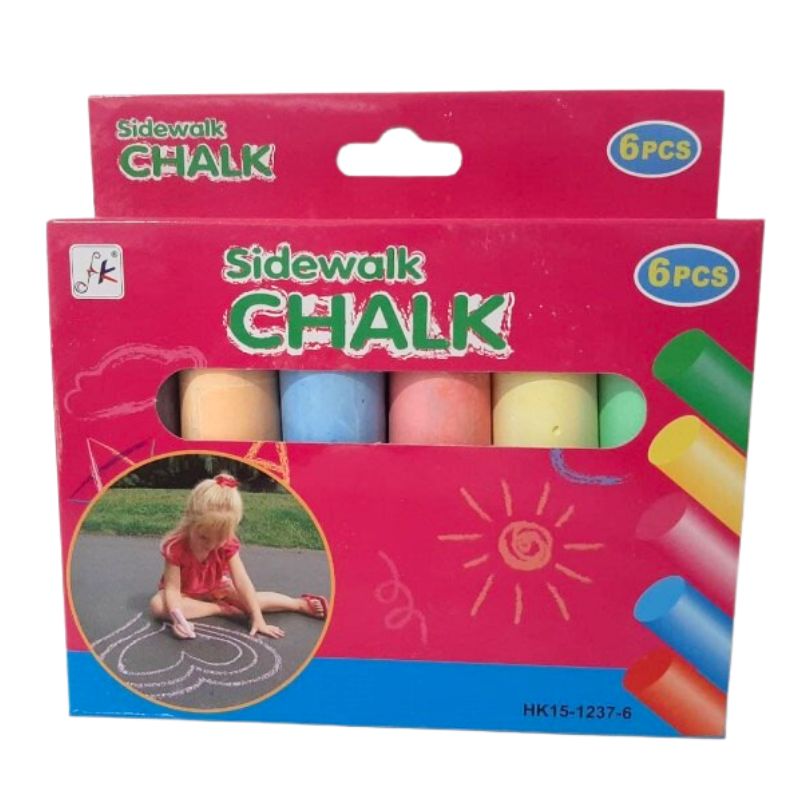 Colored chalk 6 colors. JUMBO "JO" /8713-6/ 10*2.5cm (1/120)