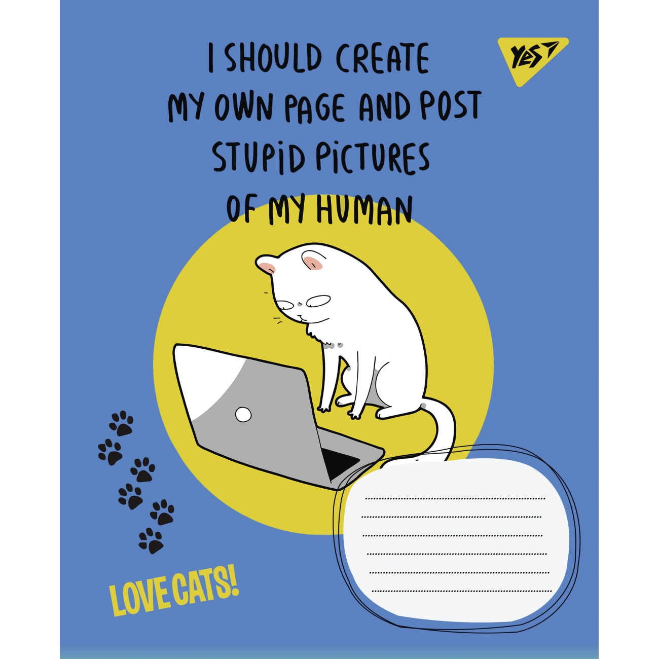 Student's notebook "1B" 48 sheets == /766027/ "Love cats" (10/200)