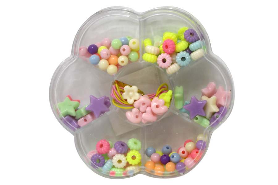 Set for creativity "WB" /13962/ neon beads for needlework in a box Flower (1/12)