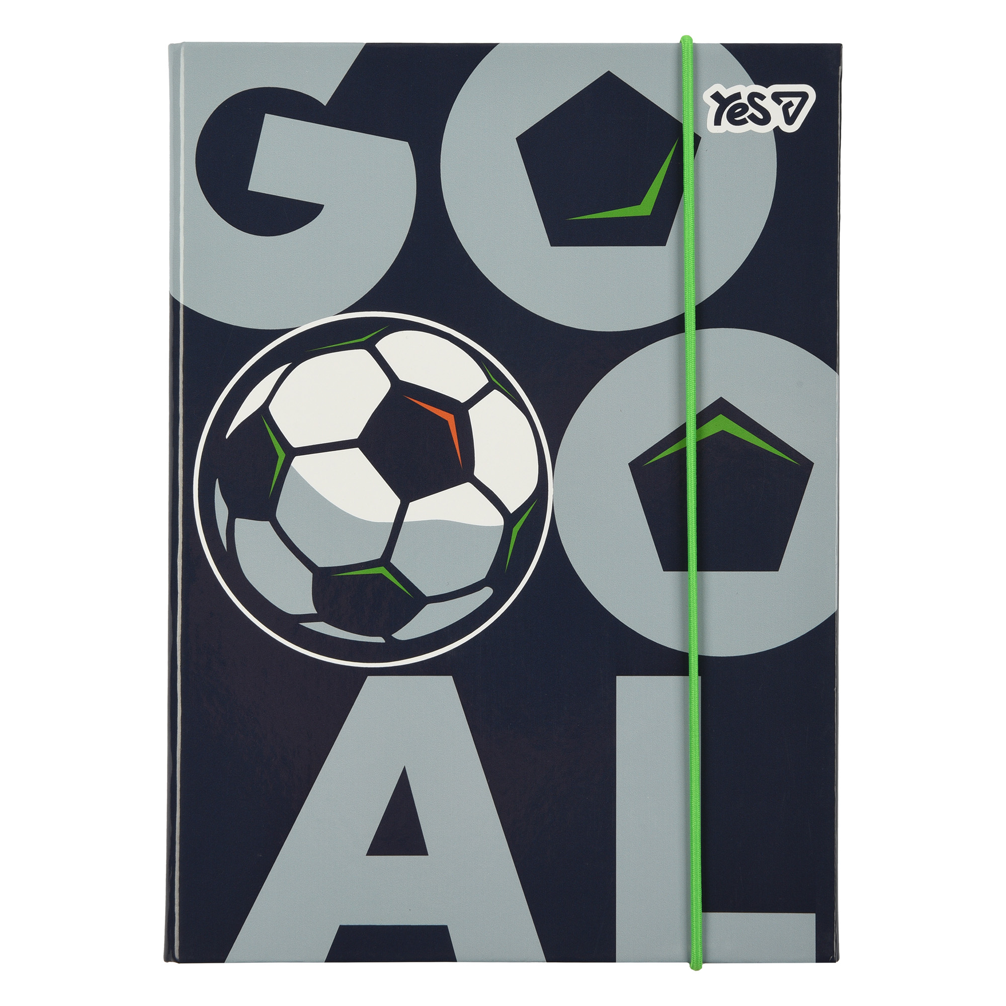 Folder for notebooks cardboard on rubber B5 "Yes" /500254/ Football (1/20)