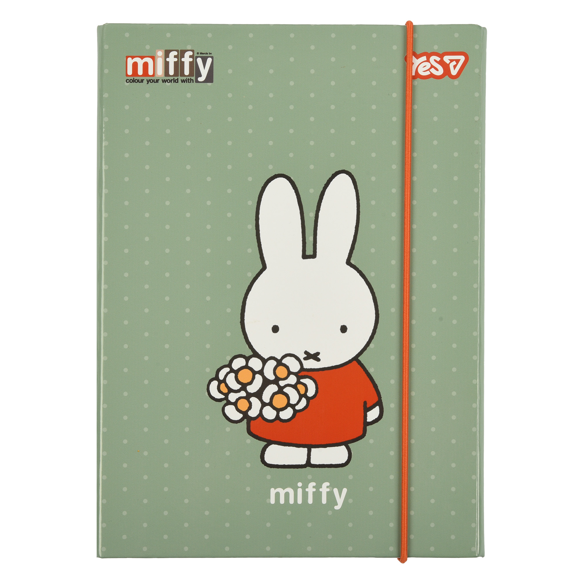 Folder for notebooks cardboard on rubber B5 "Yes" /500256/ Miffy (1/20)
