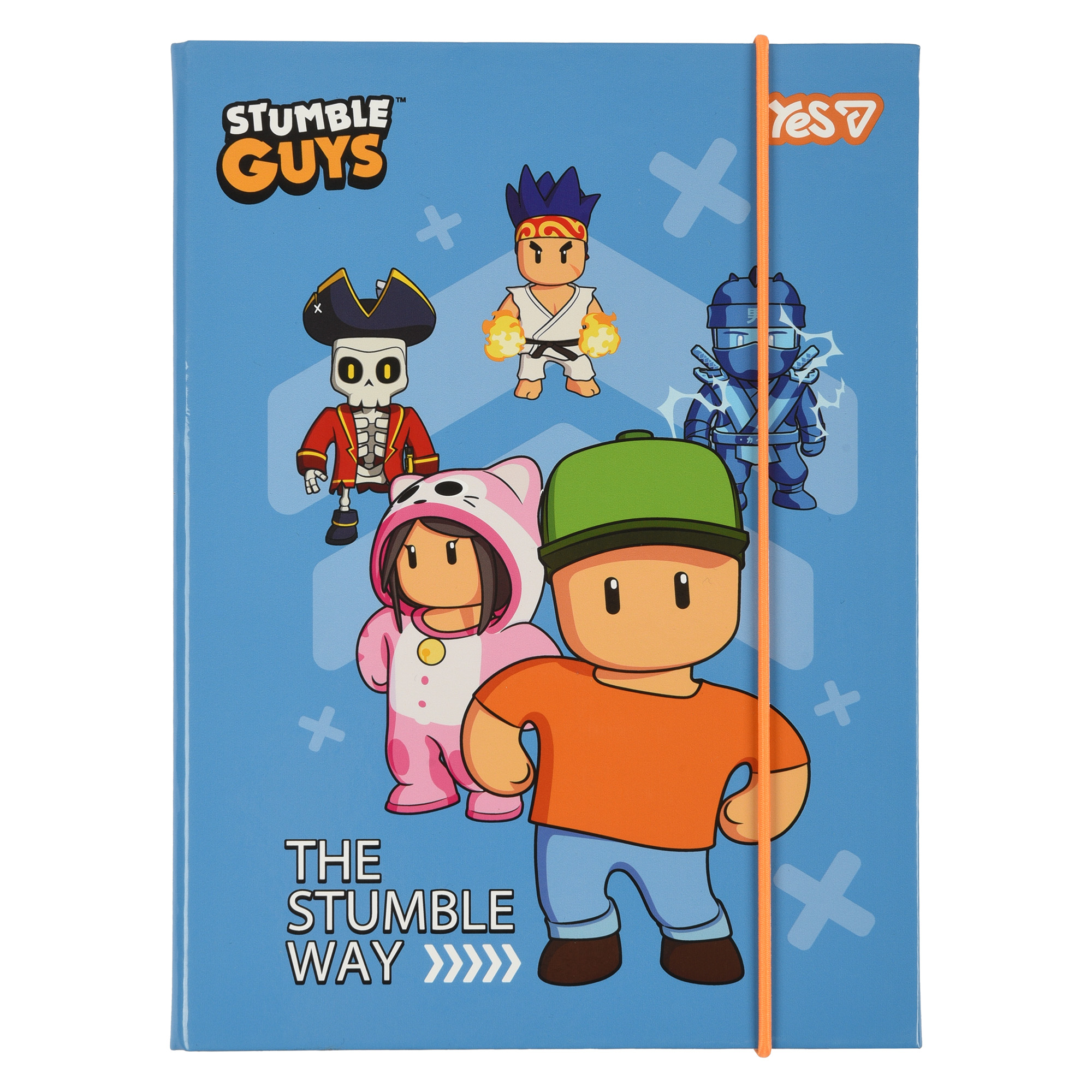 Folder for notebooks cardboard on rubber B5 "Yes" /500252/ Stumble Guys (1/20)