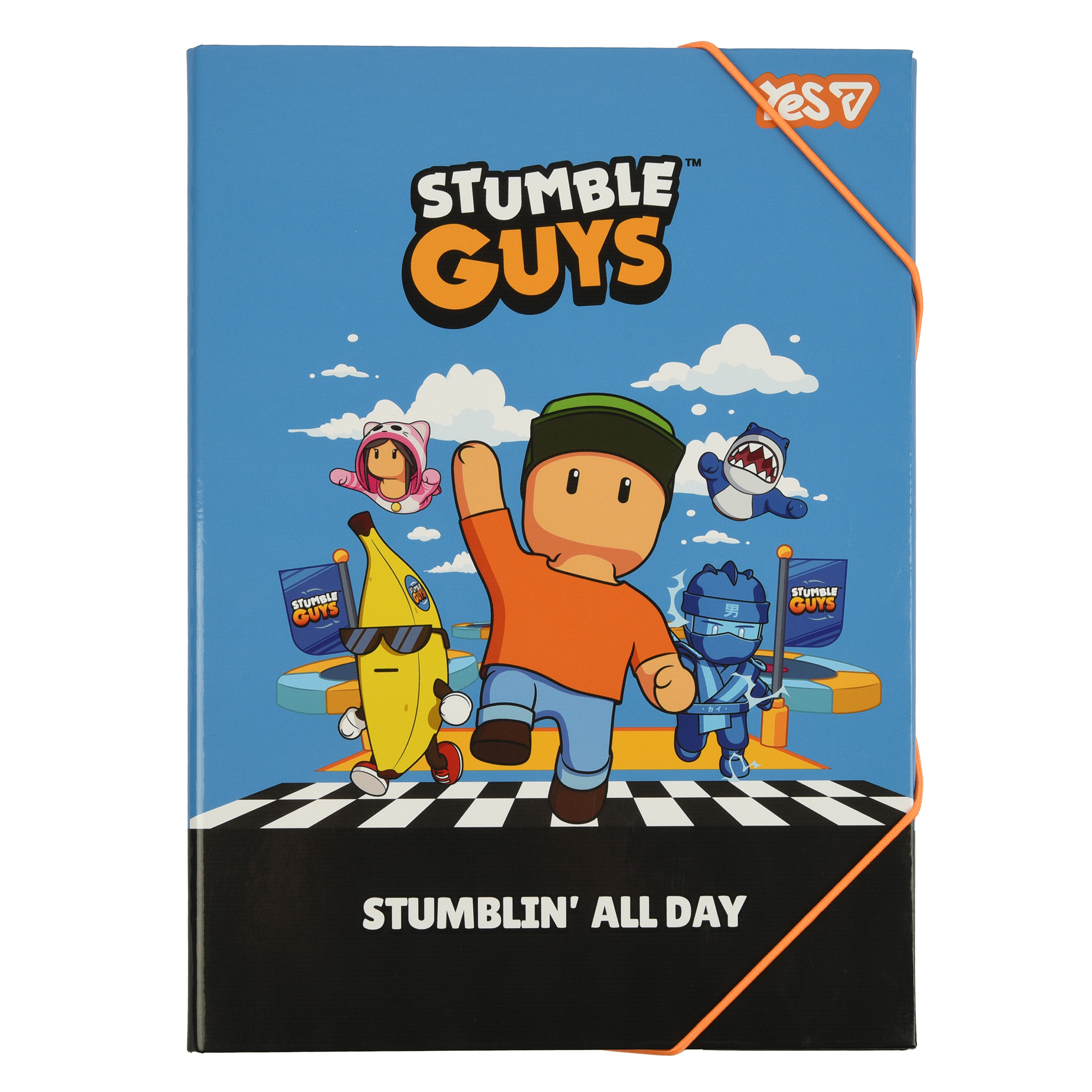 Folder for work cardboard on rubber A4 "YES" /500253/ Stumble Guys (1/20)