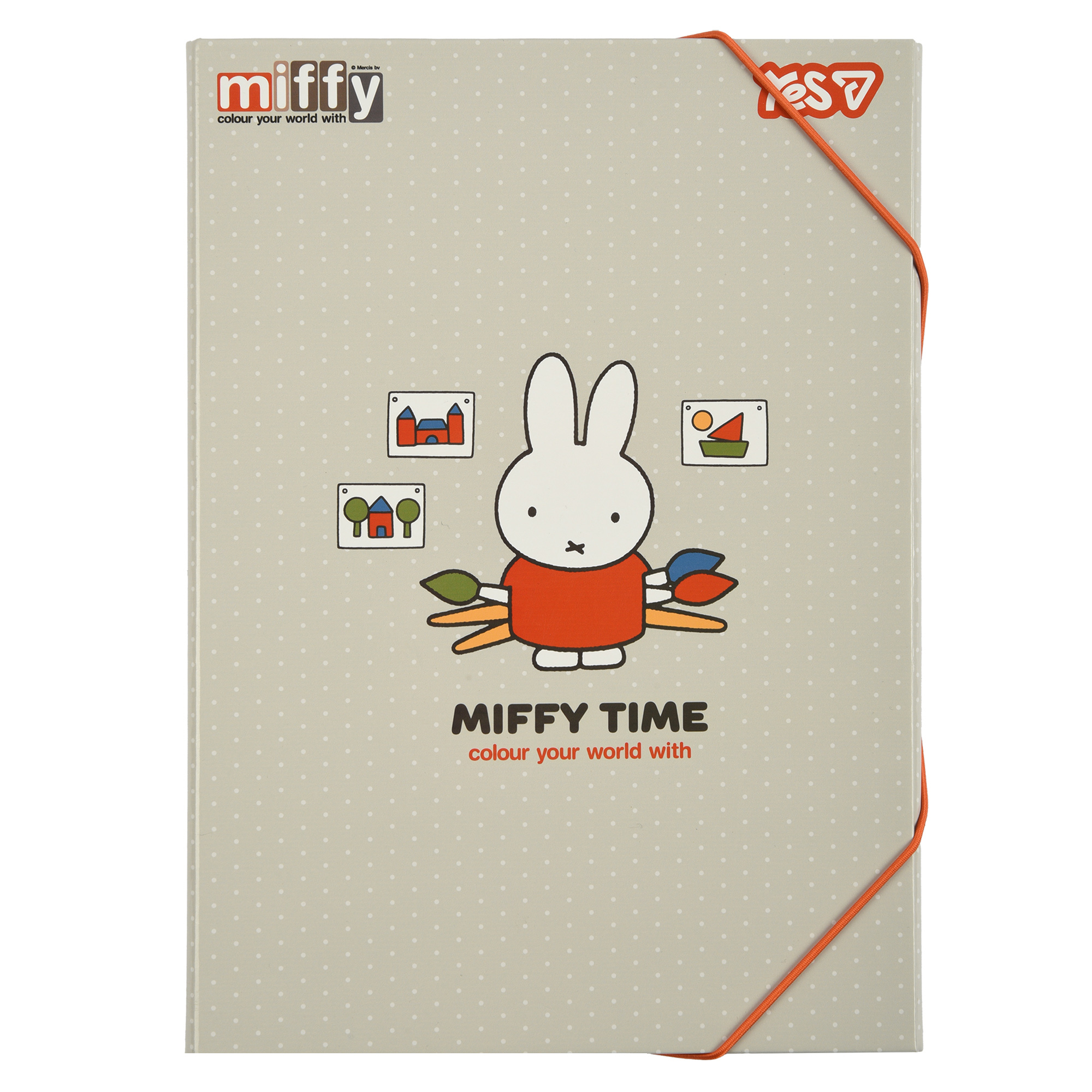Folder for work cardboard on rubber band A4 "YES" /500257/ Miffy (1/20)