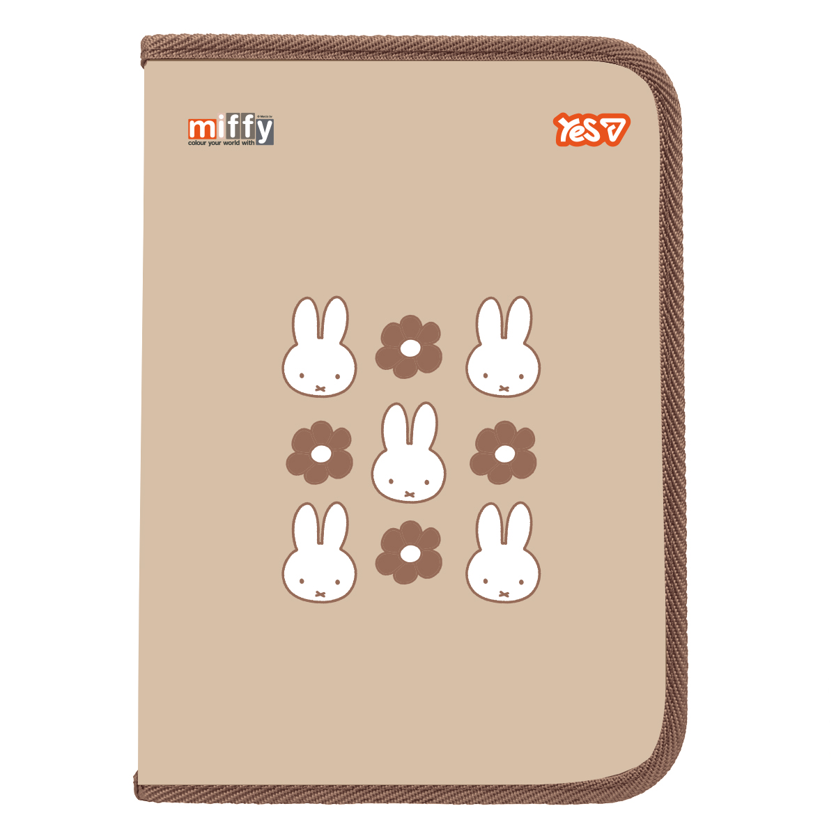 Папка на блискавці А4 "Yes" /492408/ Miffy  з внутр. кишенею (1/12/48)