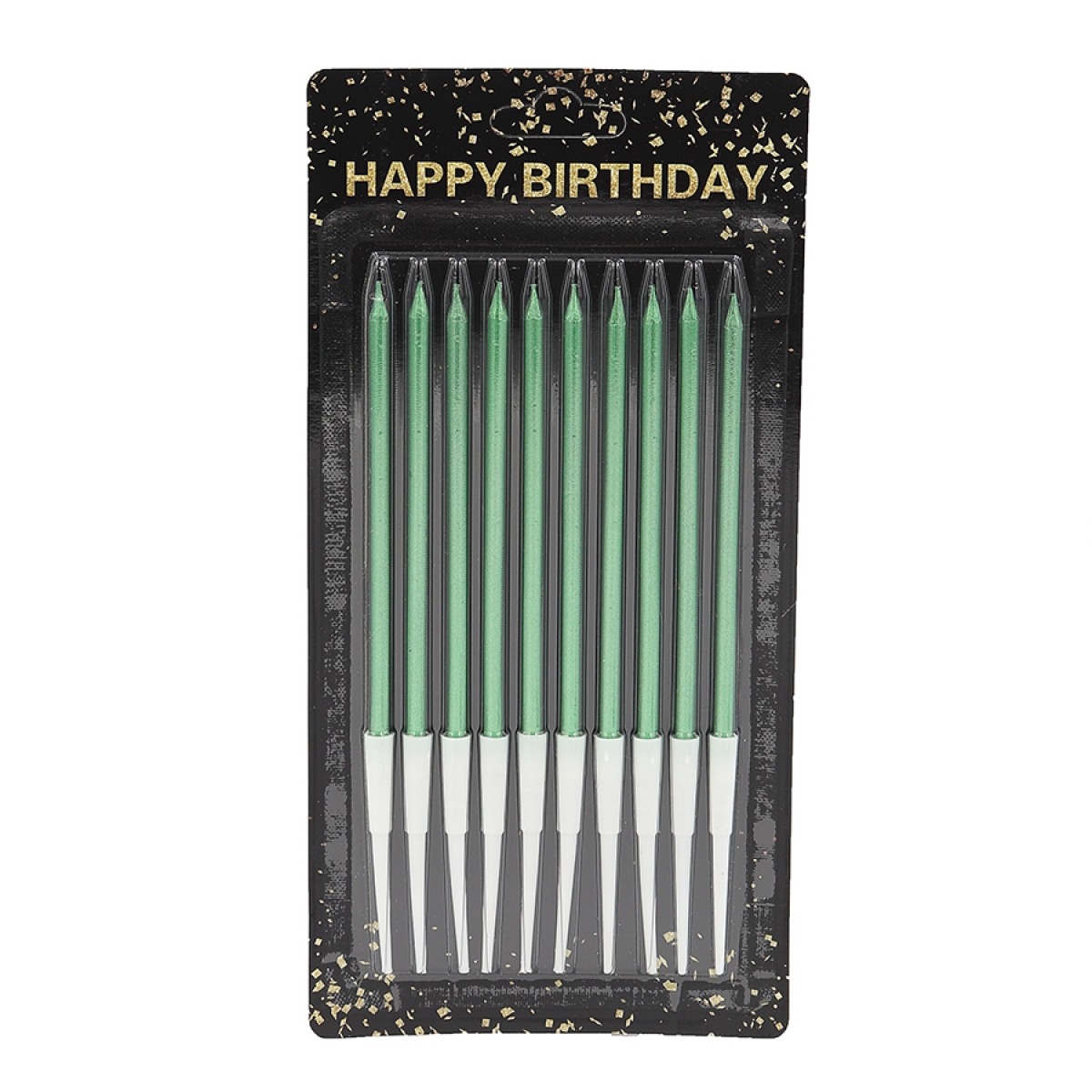 Set of candles for cake "JO" /DSCN9330/ "Happy birthday" 10 pcs., blister (1/60)