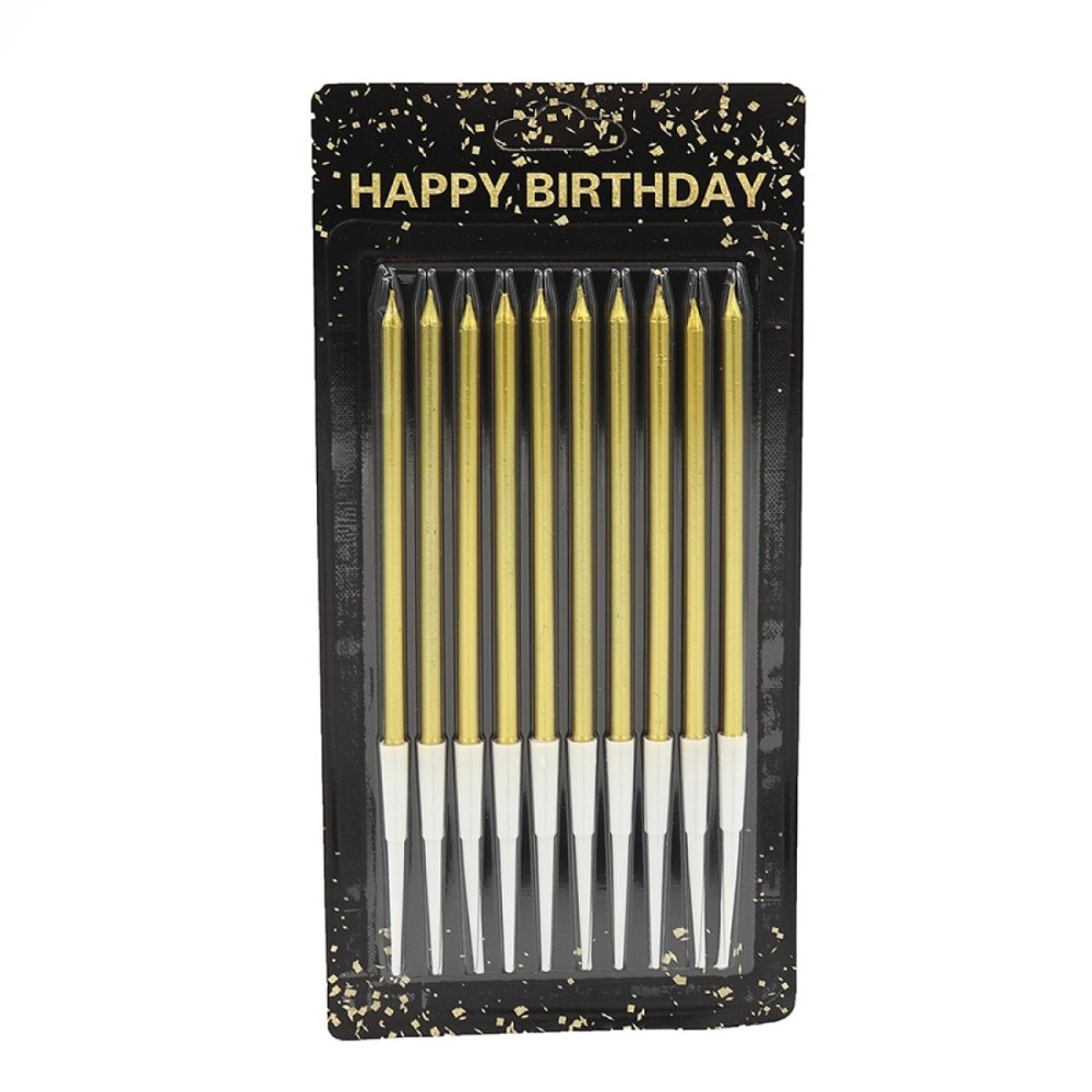 Набір свічок для торту "JO" /DSCN9333/ "Happy birthday" 10шт., блістер (1/60)