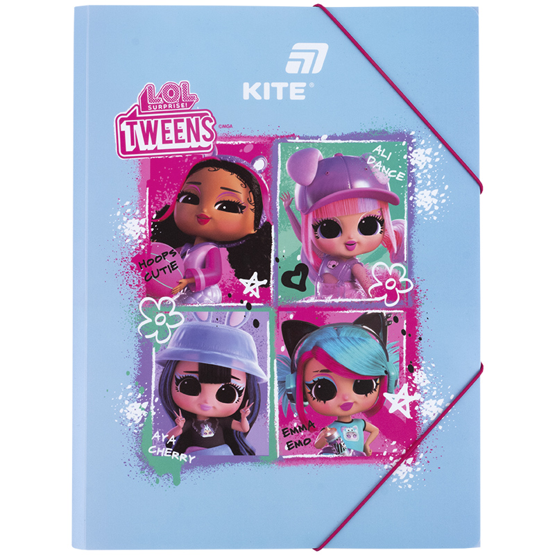 Folder on rubber bands A4 "Kite" /LO25-247/ LOL SURPRISE (1/12)