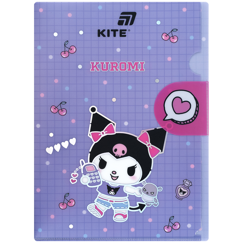 Corner folder A4 "Kite" /HK25-248-1/ with Kuromi flap (1/12)