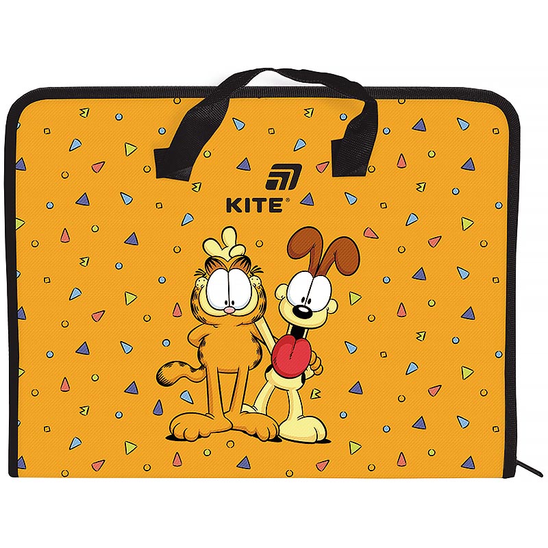 Папка-портфель А4 на блискавці "Kite" /GF26-202/  1 відділ, Garfield Retro/Classic (1/30)