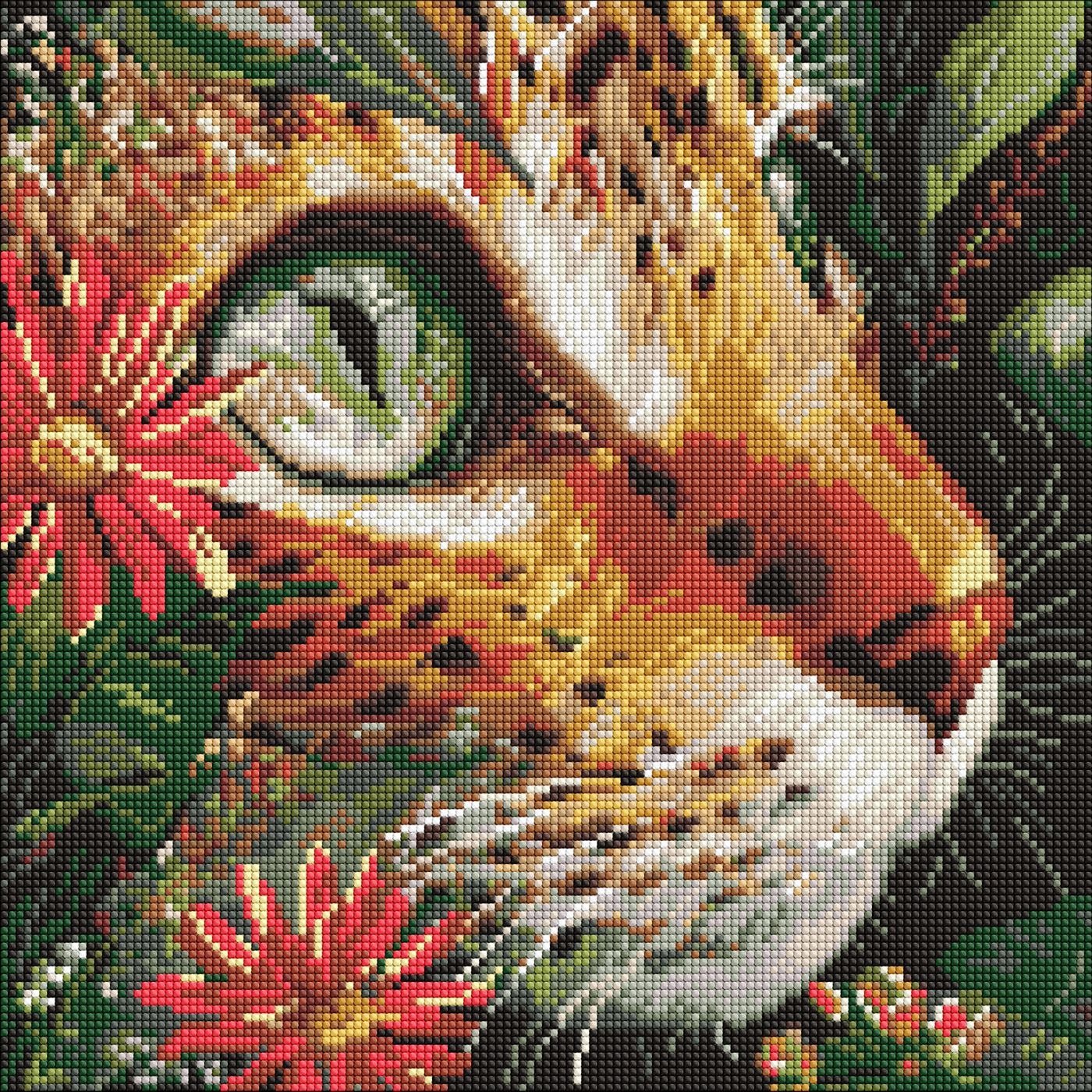 Diamond mosaic "Ideyka" /AMO8325/ "Bottomless eyes" 40x40cm