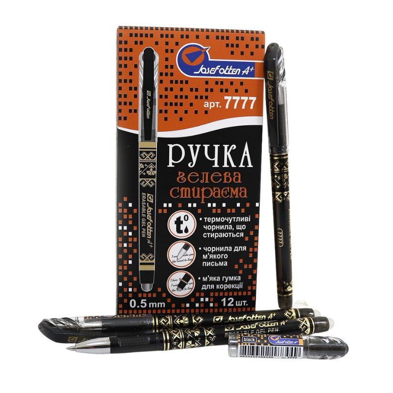 "Write-erase" pen "JO" /7777BK/ black, 0.5mm, thick tip (12/144/1728)