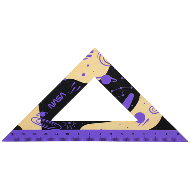 Triangle village 90/45/45 15cm "Atlas" /AS-0667/ "NASA" purple (1/12)