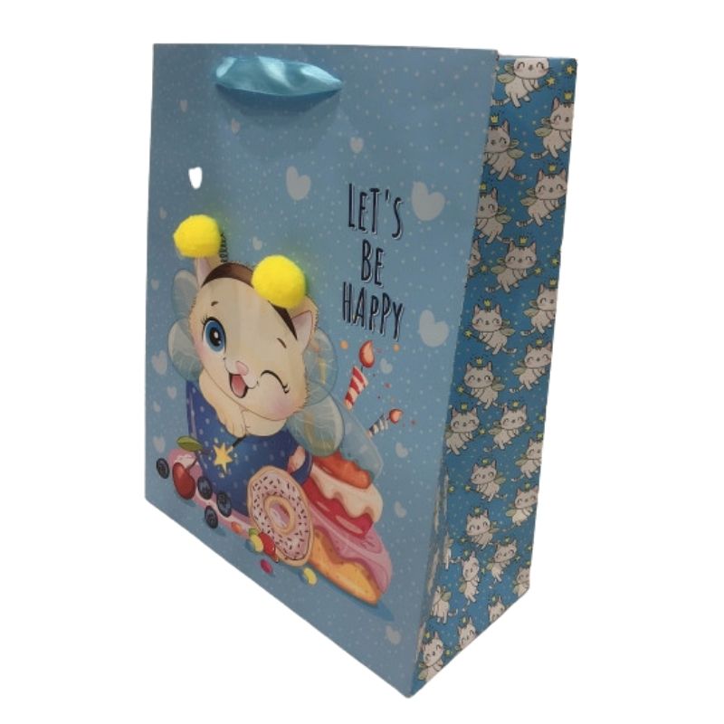 Пакет подарунковий "Art studio of Happines" 30х40х17см /GB-21130/ (10)