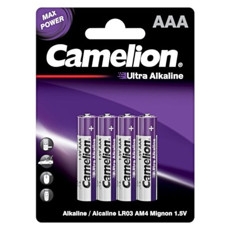 Battery "Camelion" /LR03/4bl/043/042/286/ Ultra Alkaline, alkaline, 1.5V, little finger (4/48/286)