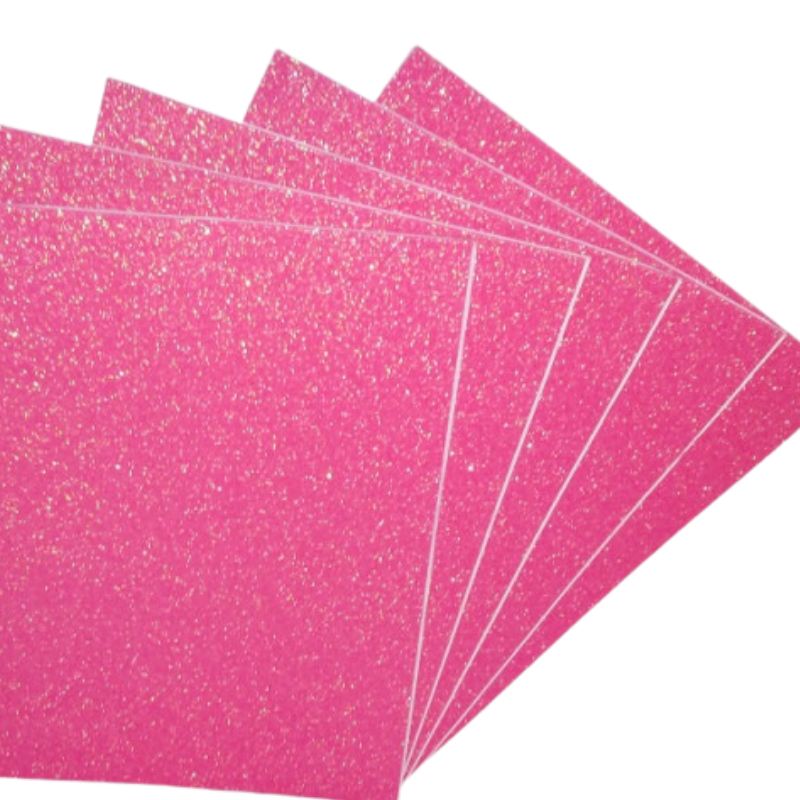 Flexica (foamiran) "Art studio of Happines" /1C-IR-EVA-017-ADH/ glitter on adhesive base 1.6 mm watermelon (5 sheets in a pack)