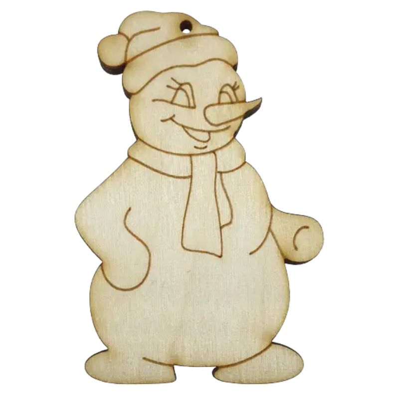 Blank "Atlas" "Simple snowman" /AS-4743, B-0231/ plywood 5*8cm