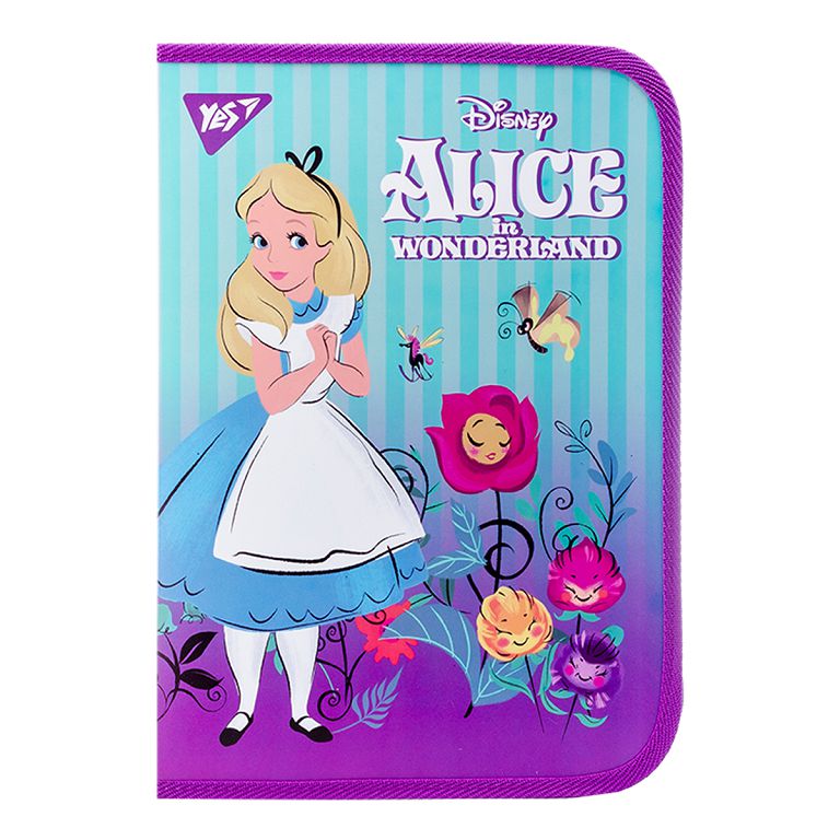 Папка для праці пластикова на блискавці "Yes" /491878/ FC "Alice" з внутр. кишенею (1/12/48)