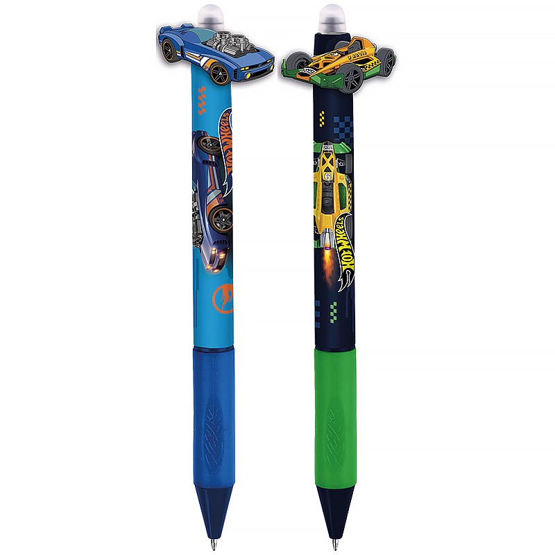 Ball machine pen "Kite" /HW26-393/ with a Hot Wheels figure blue (36/1296)