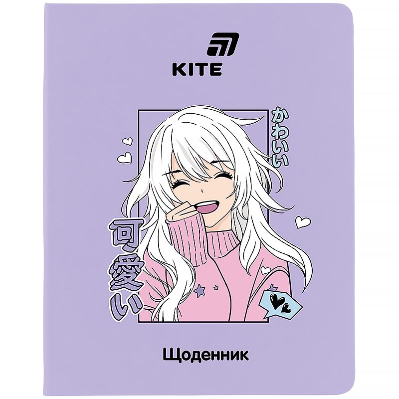 School diary "Kite" /K26-283-6/ soft cover. PU, Anime (1/18)