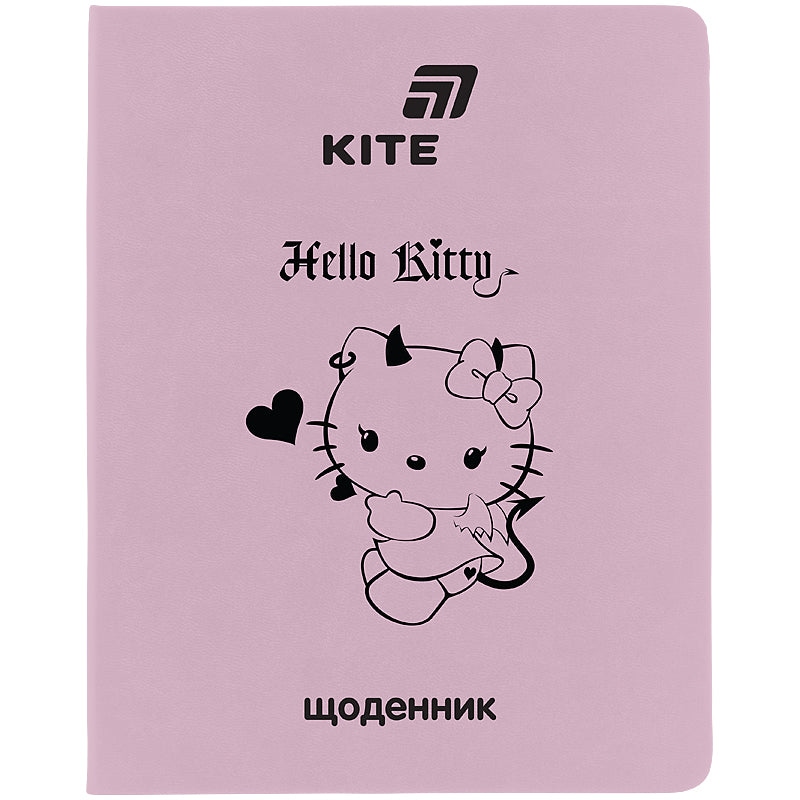 School diary "Kite" /HK26-283-1/ soft cover. PU, Hello Kitty (1/18)
