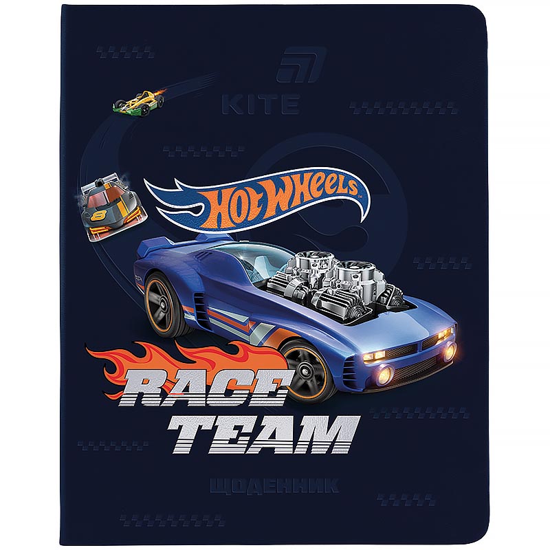 School diary "Kite" /HW26-283/ soft cover. PU, Hot Wheels (1/18)