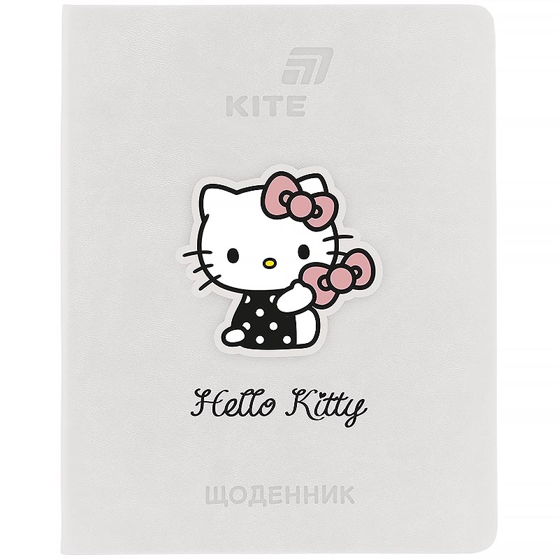 School diary "Kite" /HK26-264-1/ hard cover. PU, Hello Kitty (1/18)