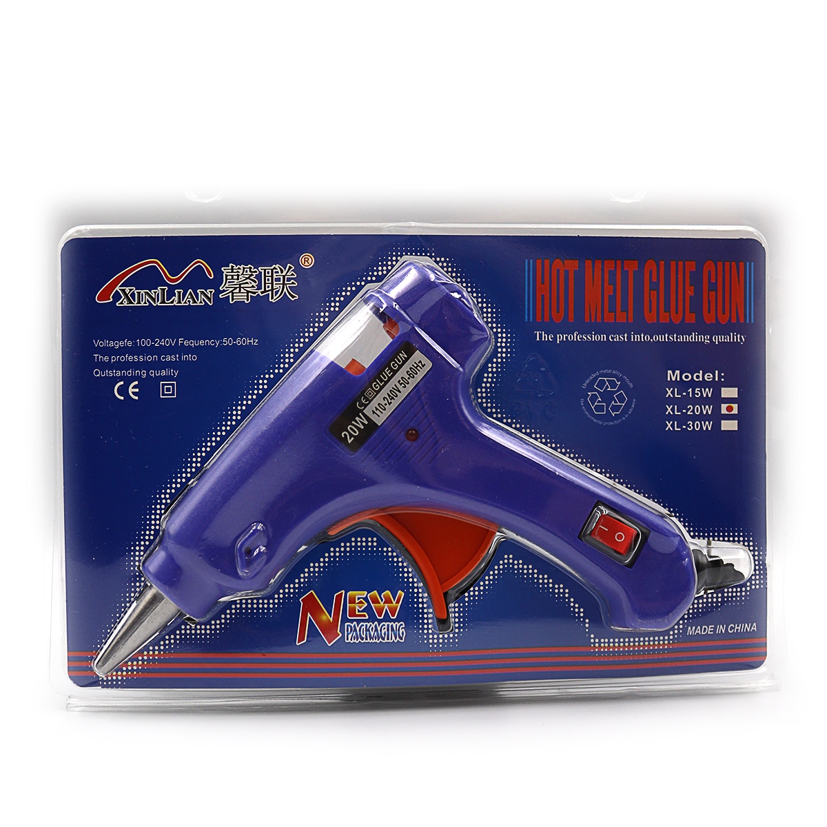 Hot-melt glue gun "JO" /IMG4755/ "Easy" with Euro plug, 0.7 cm 20W (1/24/96)
