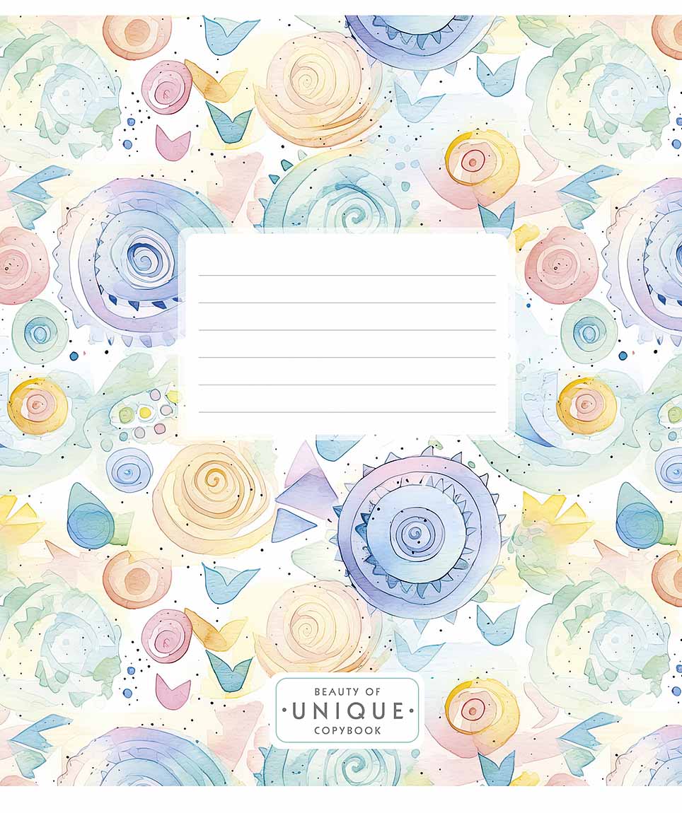 Student's notebook "Schoolboy" 24 sheets == /3372L/ "Unique" VD-lacquer (girl) (25/200)