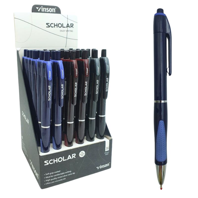 Pen oil machine "Vinson" /V5-1/ blue (36/1440)