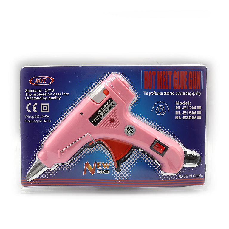 Пістолет клейовий для термоклею "JO" /DSCN0262/ "Glue gun" з євро вилкою 0,7см 20W (1/24/96)