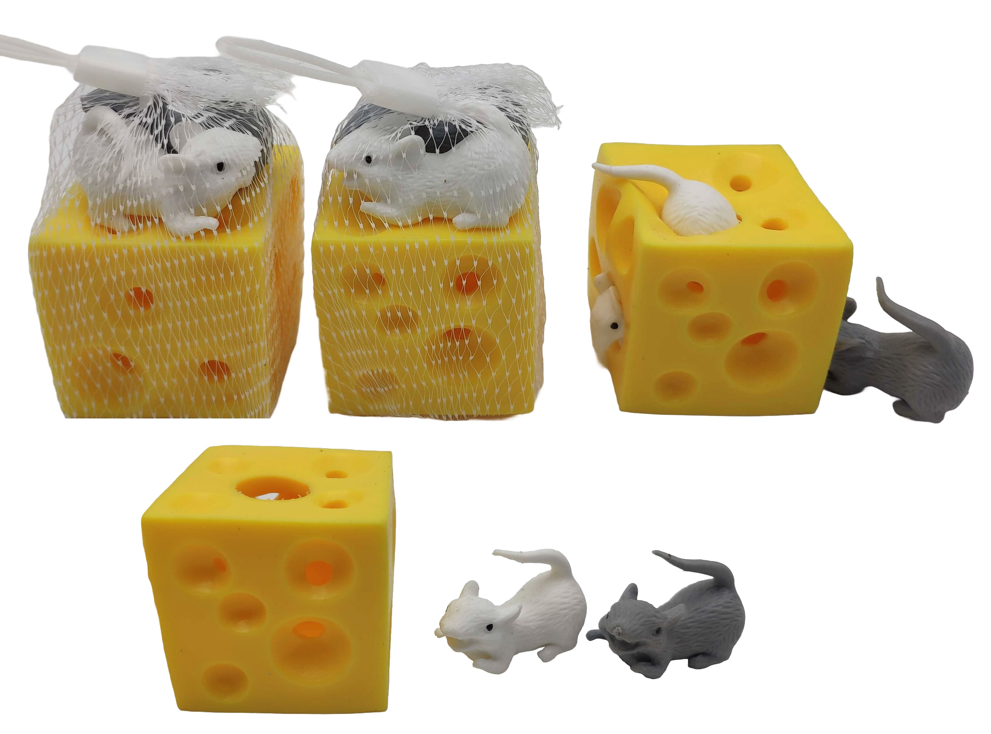 Antistress toy /6623/ "Two mice in cheese" (24)