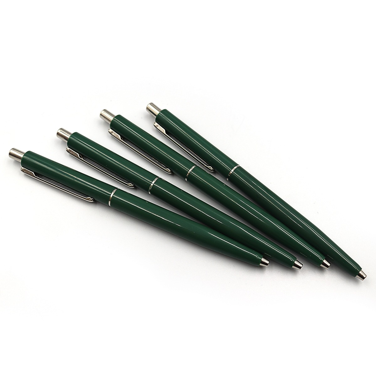 Ballpoint pen "Luxor" /12293/ "Crux" green body, blue (10/500)