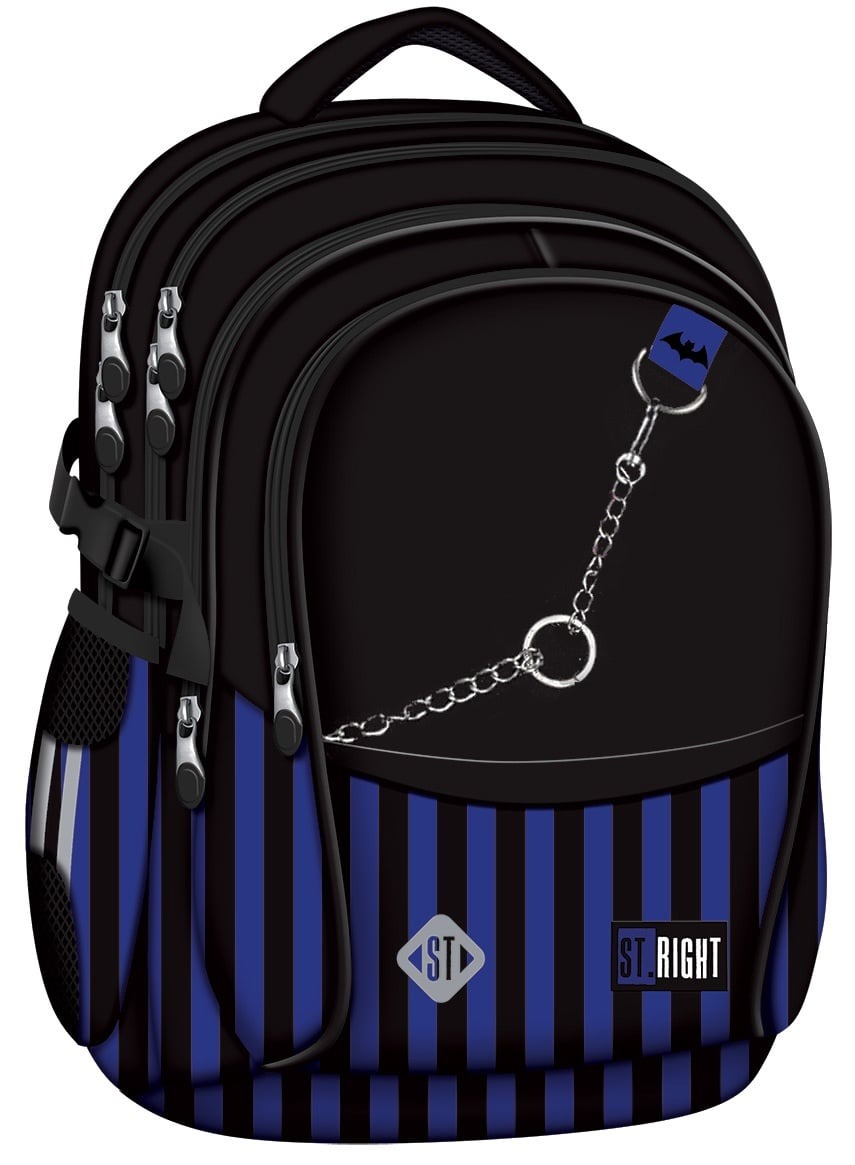 Рюкзак шкільний "ST.RIGHT" /BP01/ BLACK & BLUE 667503, 43*32*21 см