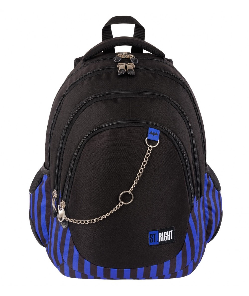 Рюкзак шкільний "ST.RIGHT" /BP06/ BLACK & BLUE 667510, 43*31*21 см