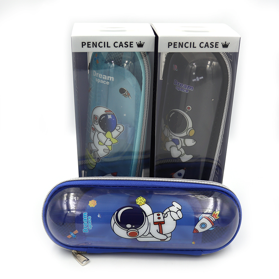 Pencil case "JO" /P0036/ hard three-dimensional "Spaceman" 22*7*7cm, PVC (1/12)