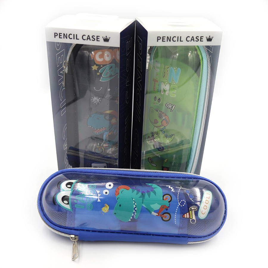 Pencil case "JO" /P0039/ hard volumetric "Dragon" 22*7*7cm, PVC (1/12)