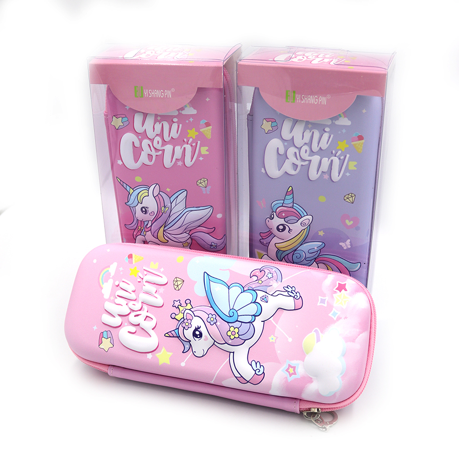Pencil case "JO" /P0099/ hard three-dimensional "Unicorn" 21*9*3.5cm, PVC (1/12)