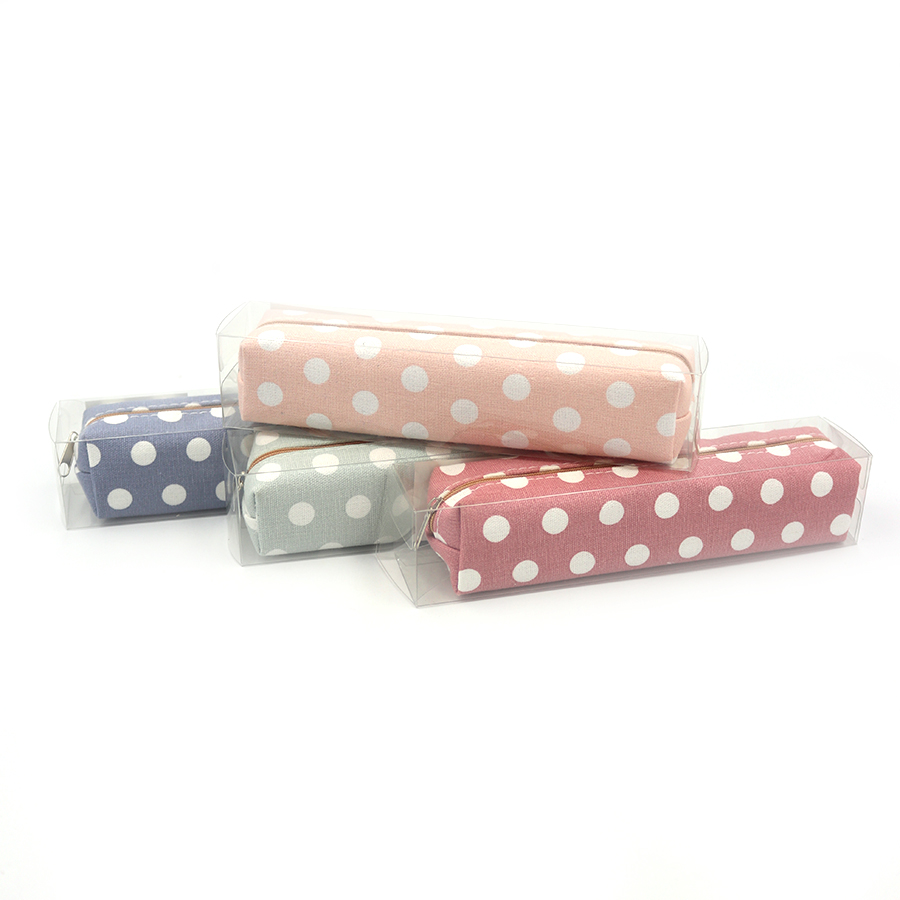 Пенал "JO" /P0847/ "Горох" 19*4*4см, PVC (1/30)