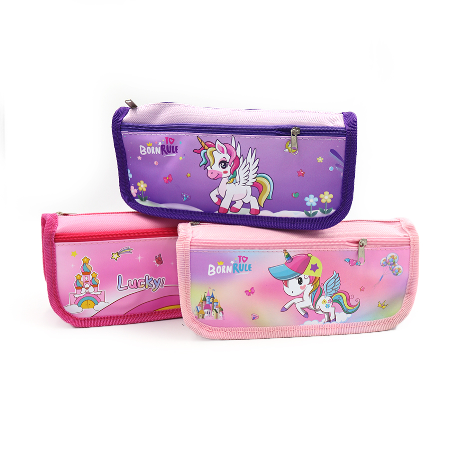 Pencil case "JO" /P0937/ "Unicorn" 20*4*5.5cm, OPP