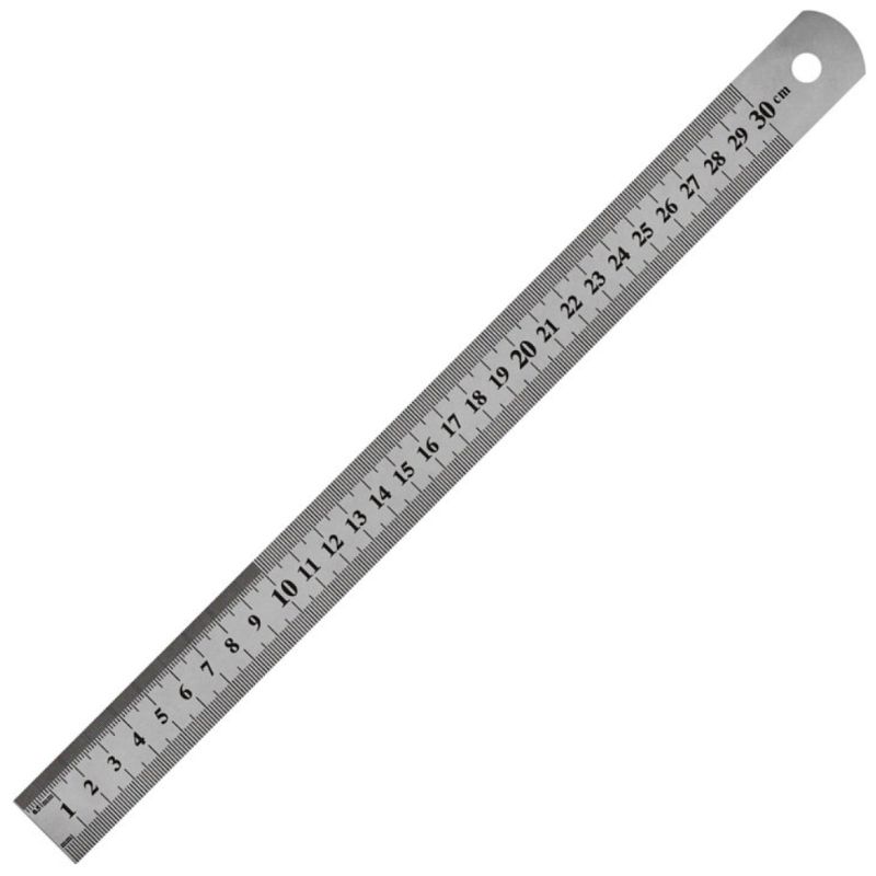 Ruler 30 cm metal "JO" /1018-30/ 0.3S (1/12/600)