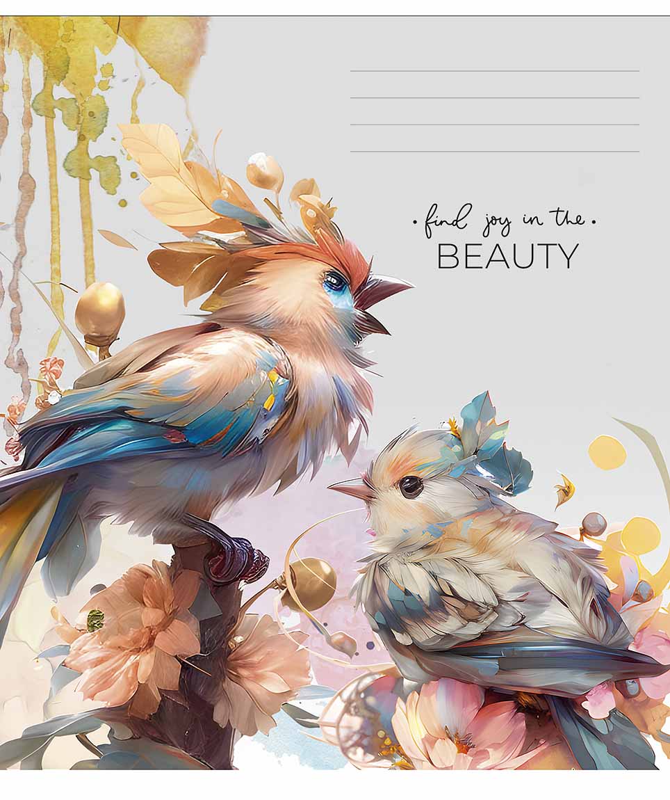 Student's notebook "Schoolboy" 48 sheets == /3268L/ "Beauty" VD varnish (girl) (10/100)