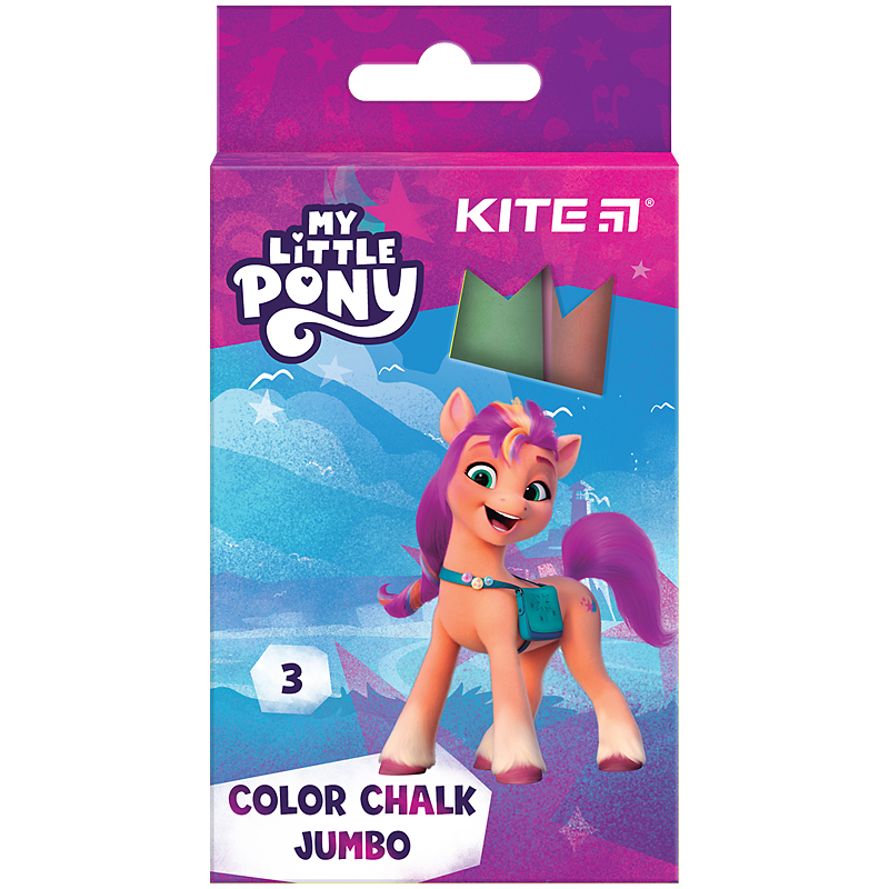 Colored chalk 3 colors. "Kite" /LP24-077/ Jumbo "My Little Pony" (1/20/120)